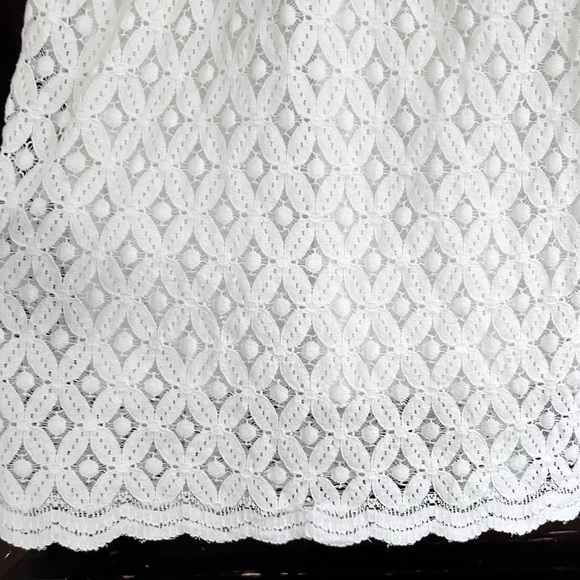 Y2K SOPHIE MAX Babydoll White Eyelet Lace Sun Dress Coquette Cottage Bridal Sz M - Picture 8 of 11